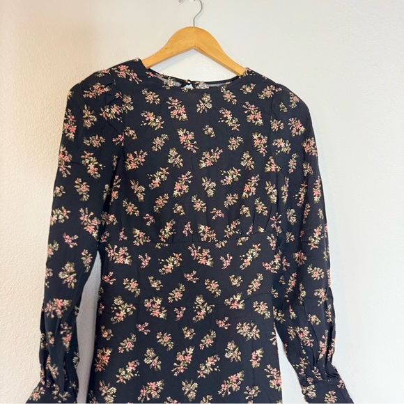 New AFRM Floral Long Sleeve Maxi Dress S - Picture 3 of 16